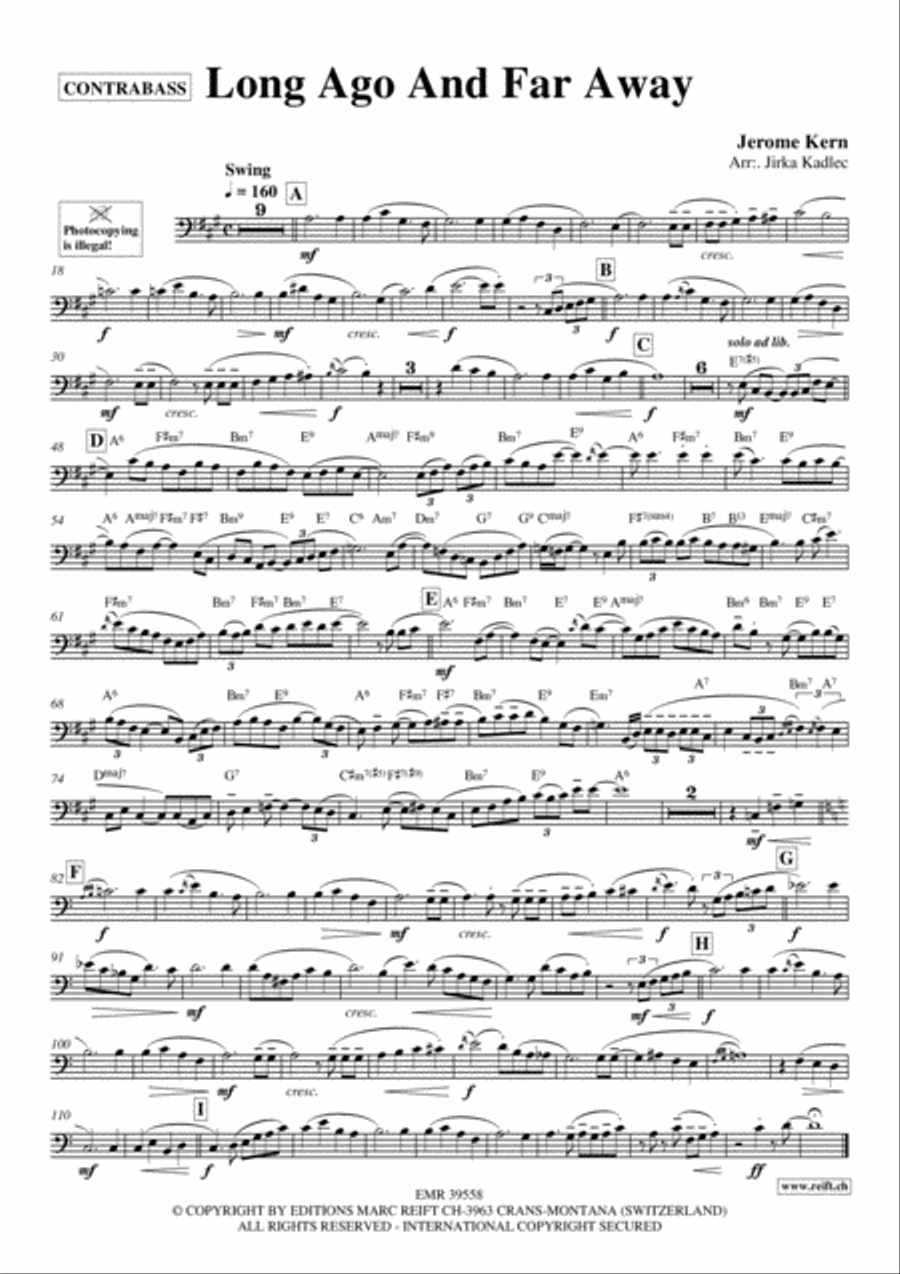 Long Ago And Far Away Double Bass scores gallery preview page 2