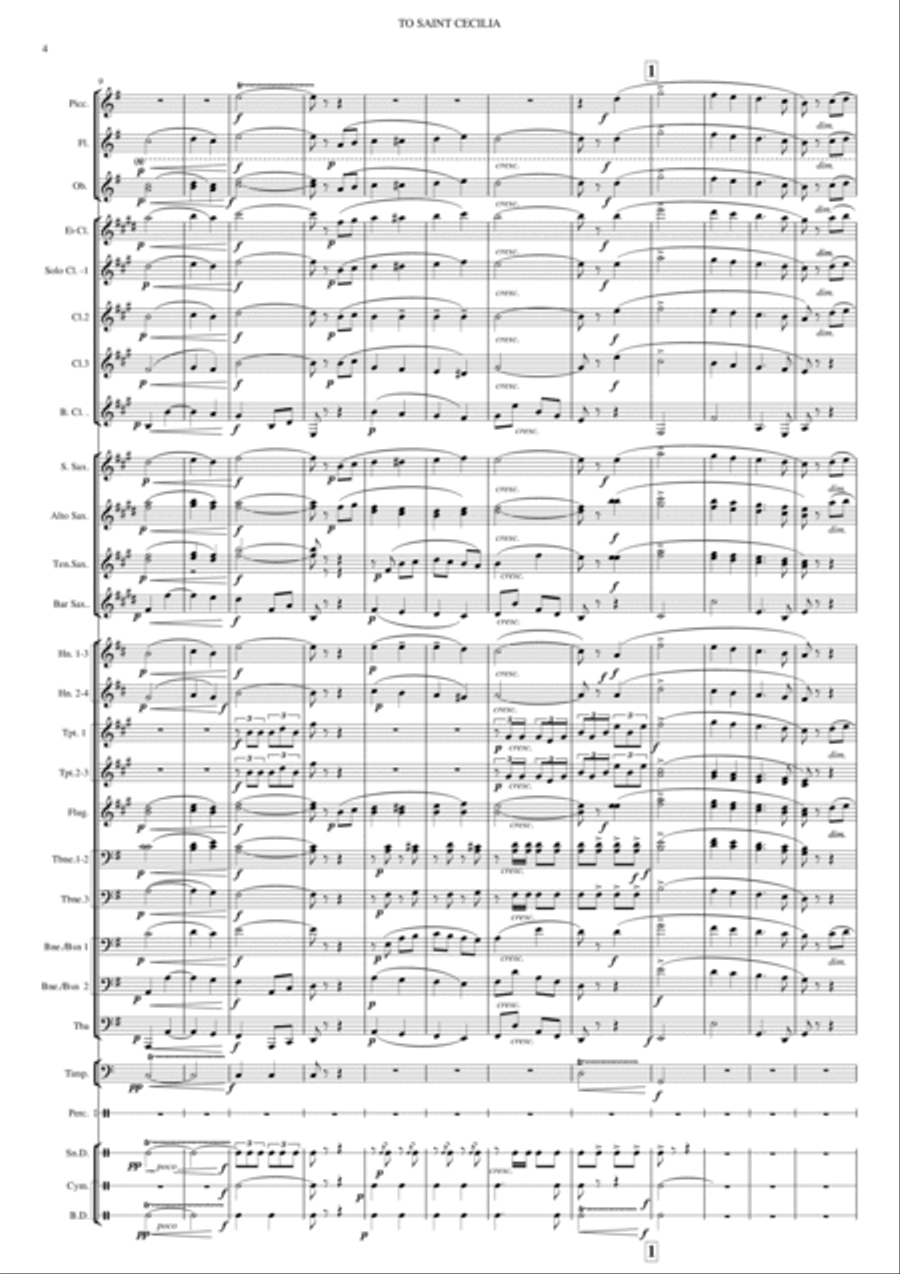 TO ST. CECILIA TO ST. CECILIA 4-Part scores gallery preview page 4