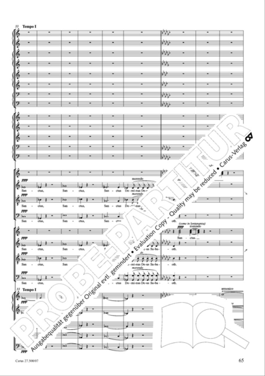 Quattro pezzi sacri Orchestra scores gallery preview page 66