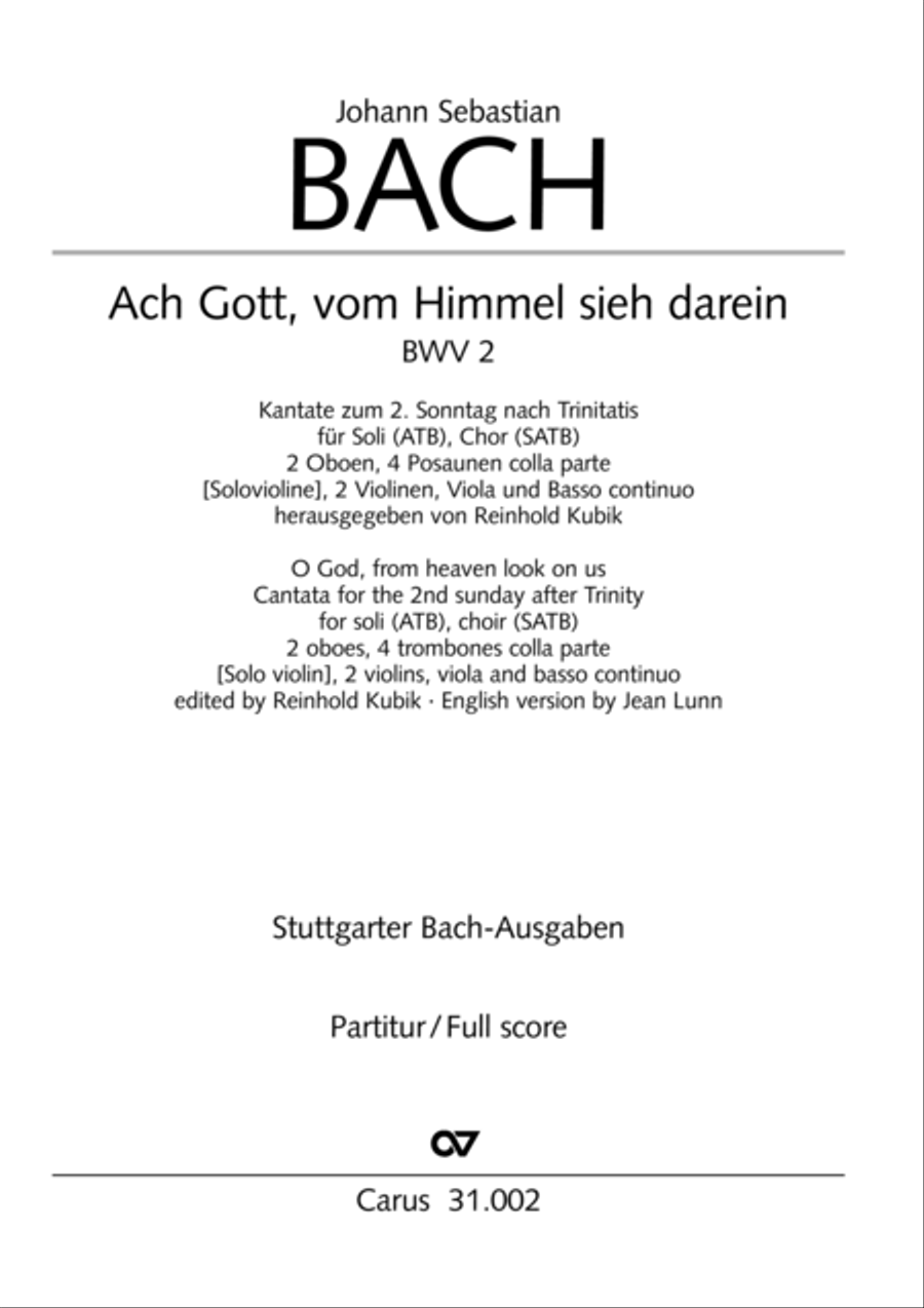 O God, from heaven look on us (Ach Gott, vom Himmel sieh darein) ATB scores gallery preview page 2