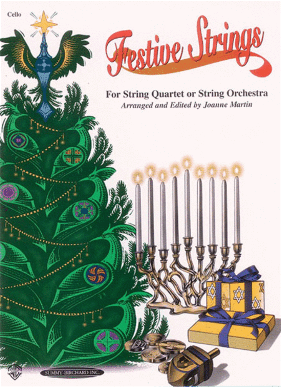 Festive Strings for String Quartet or String Orchestra String Quartet scores gallery preview page 1