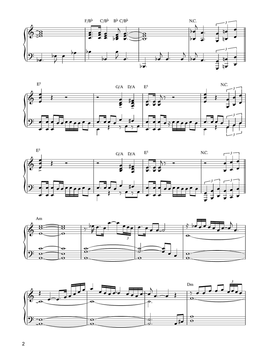 Magnum P.I. Piano Solo scores gallery preview page 2
