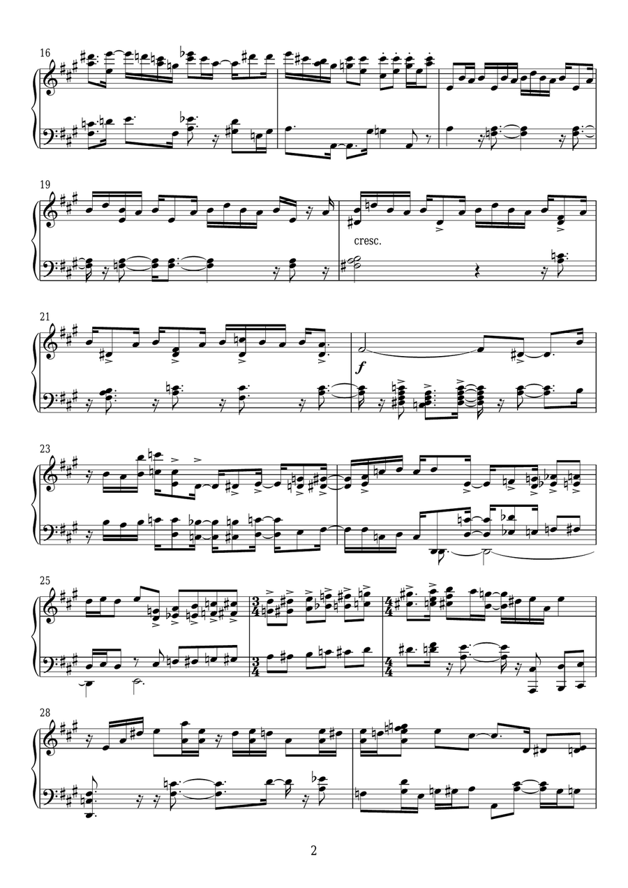 The Walrus In Memoriam Piano Solo scores gallery preview page 2