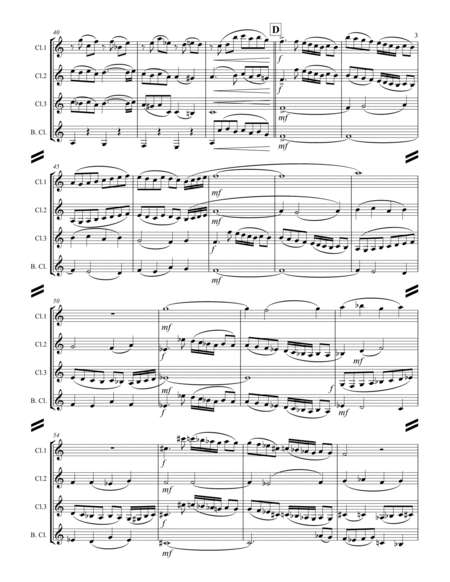 Faure - Pavane, Op. 50 (for Clarinet Quartet) image number null