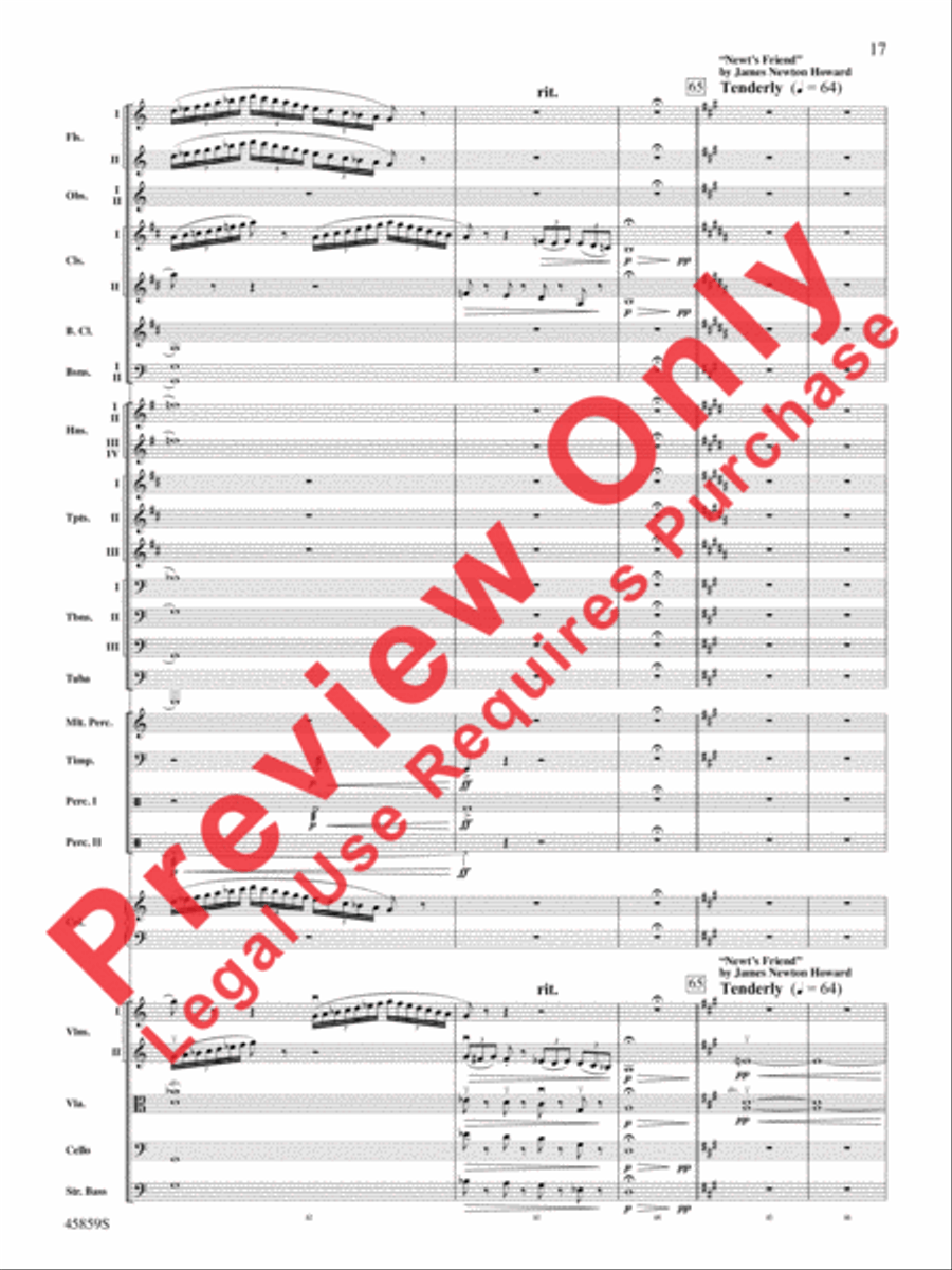 Fantastic Beasts and Where to Find Them Full Orchestra scores gallery preview page 17