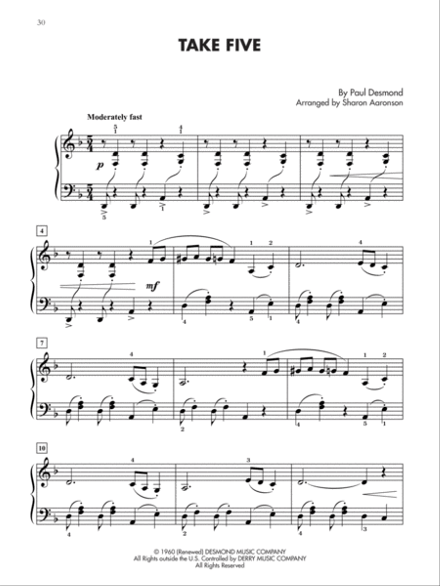 Jazz Standards for Students, Book 3 Piano Method scores gallery preview page 5