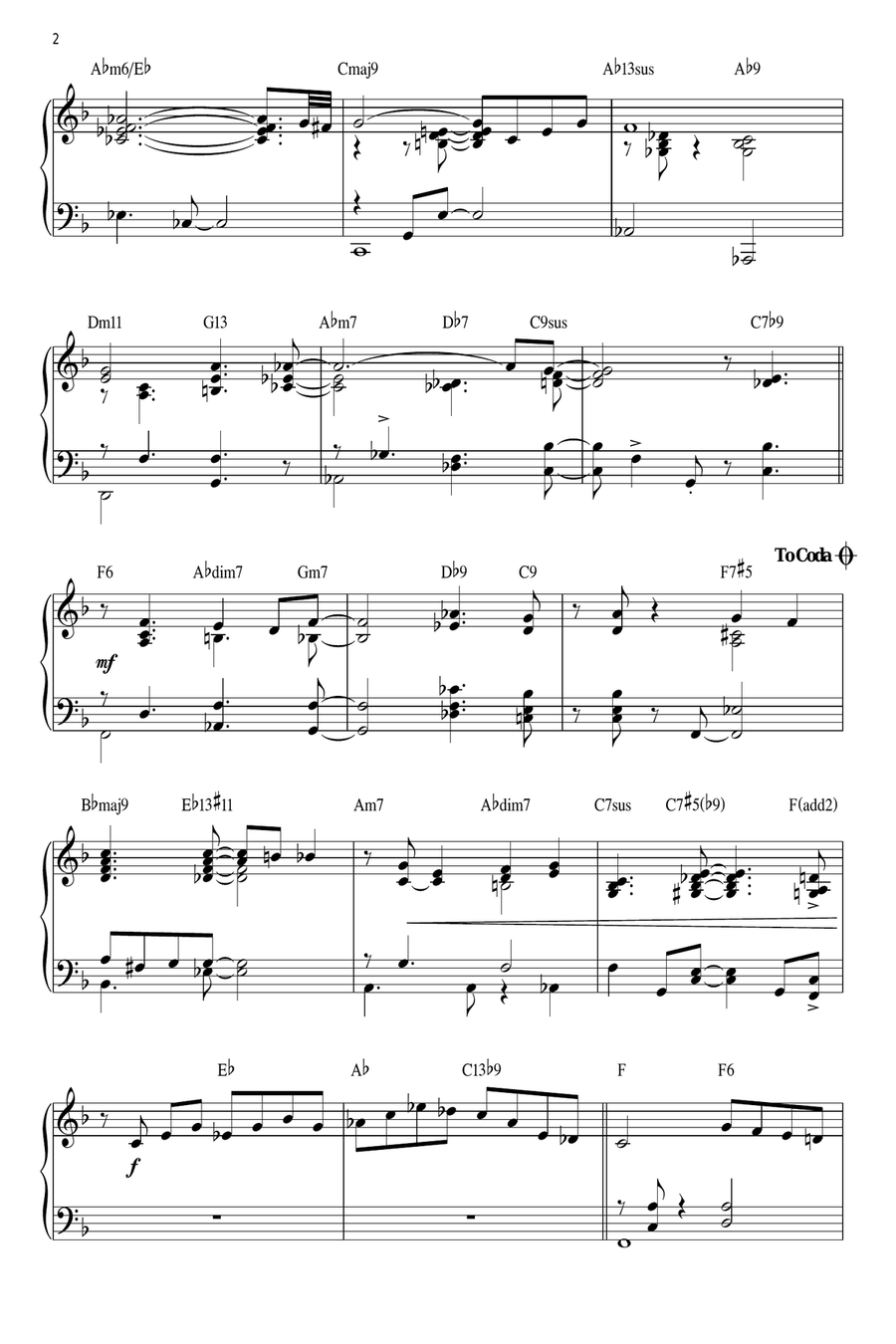 My Heart Stood Still [Jazz version] (arr. Brent Edstrom) Piano Solo scores gallery preview page 2