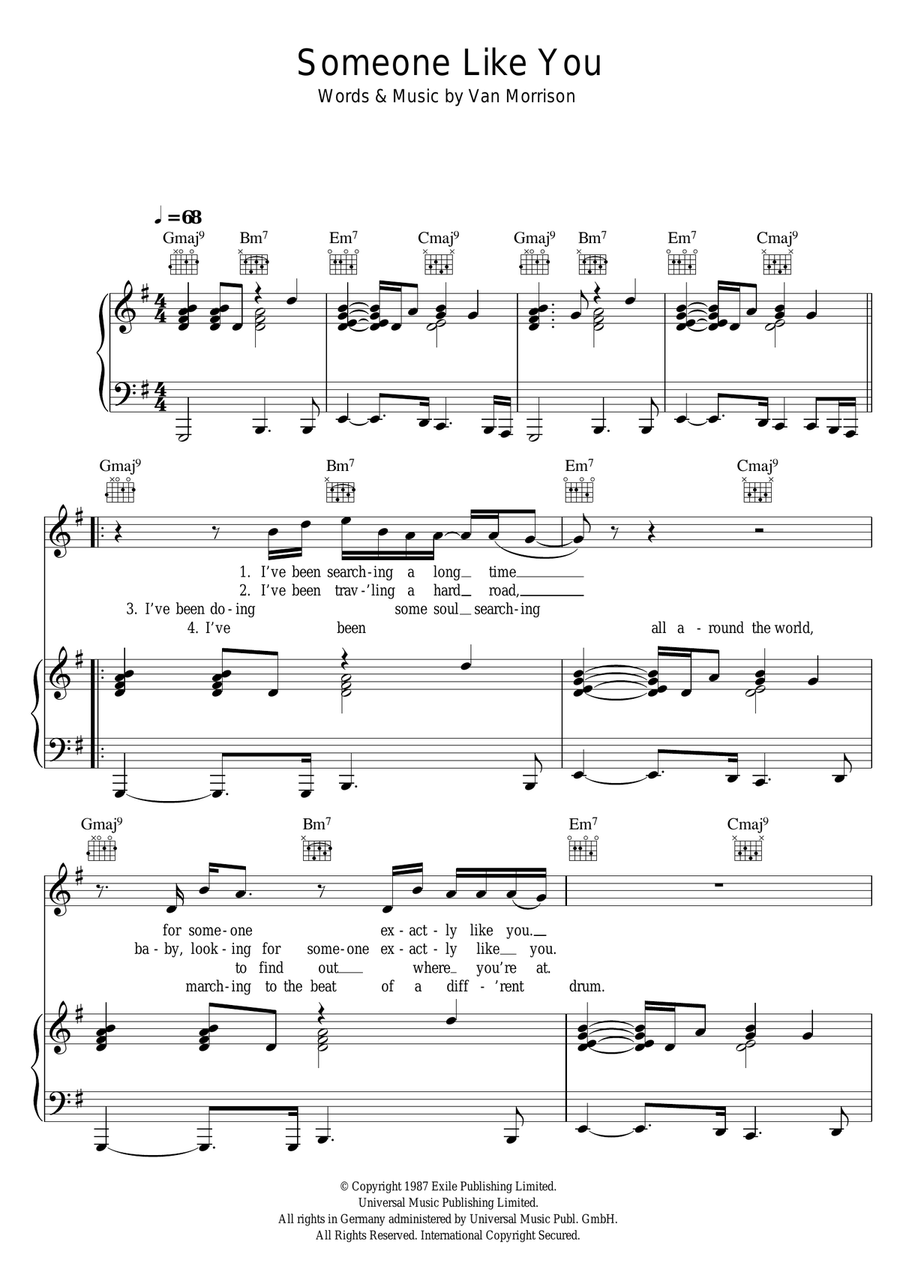 Someone Like You Acoustic Guitar scores gallery preview page 1