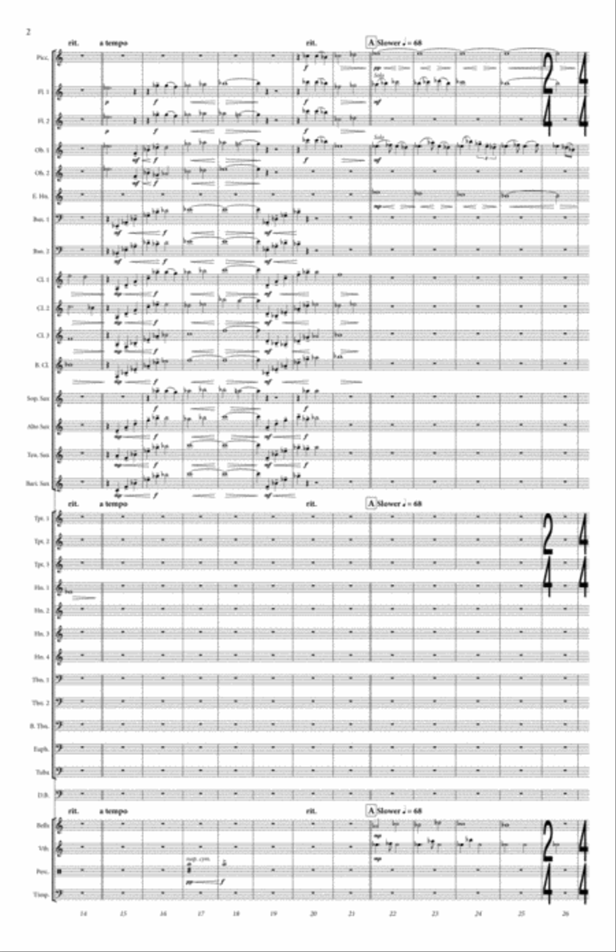 Mountain Hymns Concert Band scores gallery preview page 3