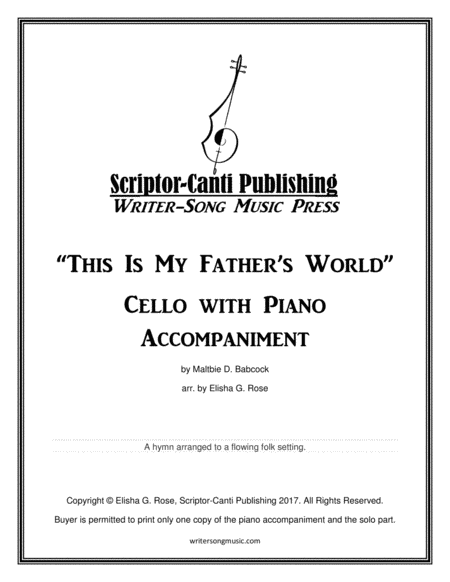 This Is My Father's World - Cello image number null