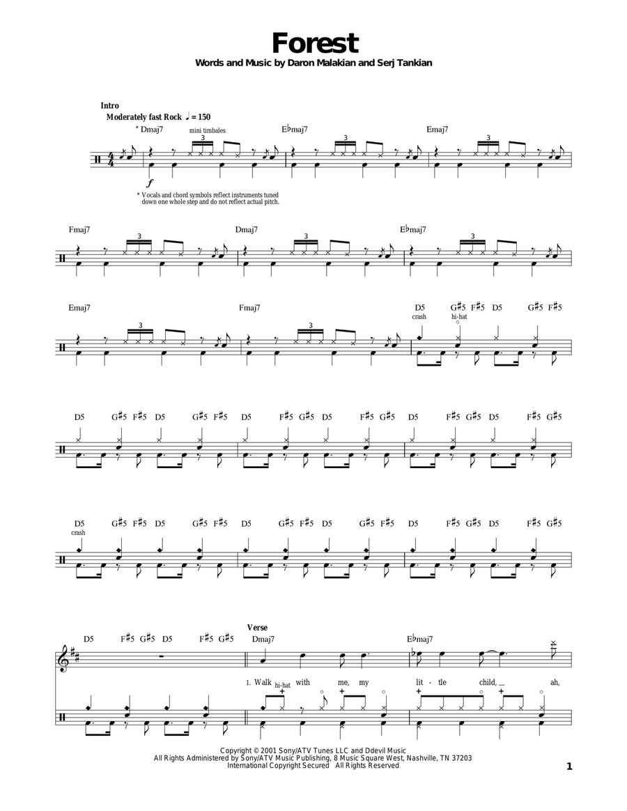Forest Drum Set scores gallery preview page 1