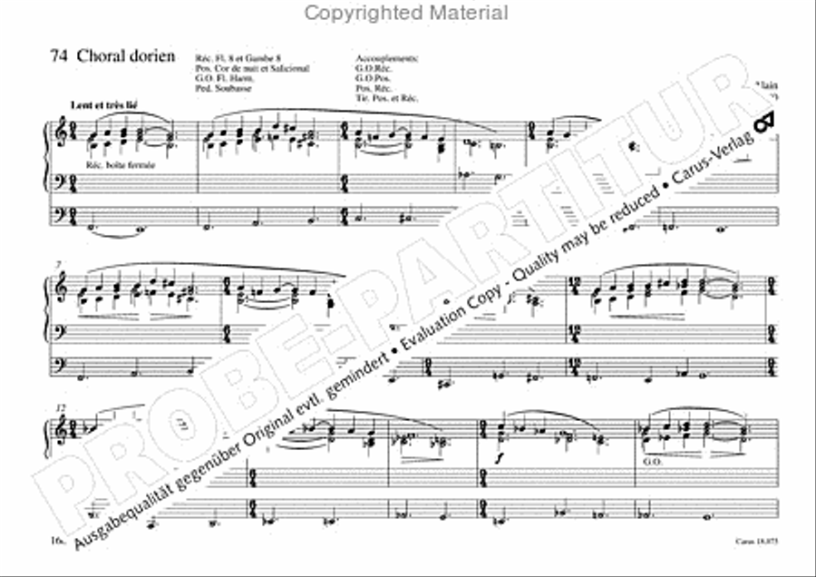 Freiburger Orgelbuch: Stammteil Organ Solo scores gallery preview page 167