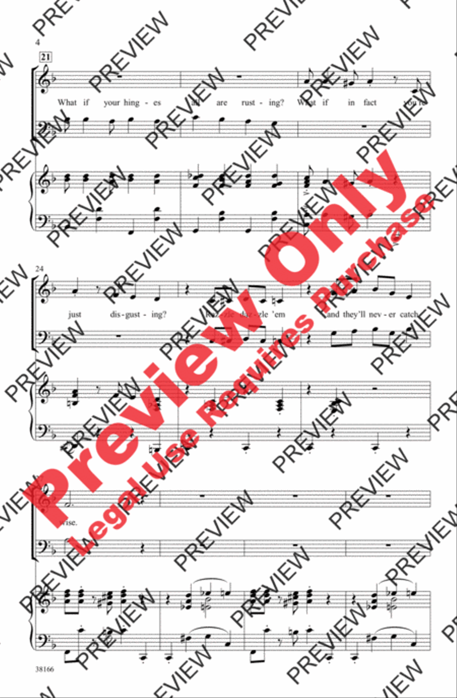 Razzle Dazzle 4-Part scores gallery preview page 4