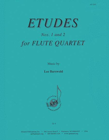 Etudes 1 And 2 For Flute Quartet