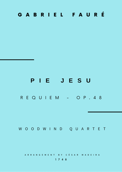 Pie Jesu (Requiem, Op.48) - Woodwind Quartet (Full Score) - Score Only image number null
