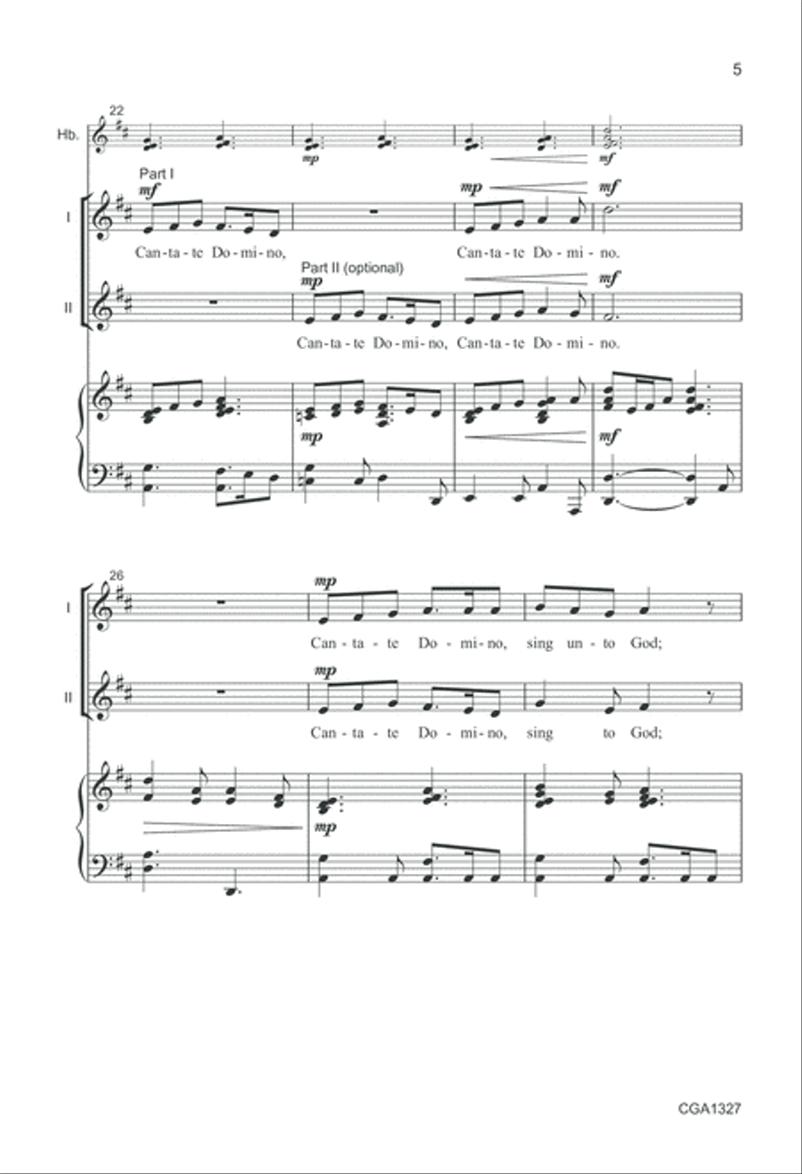 Cantate! Sing to the Lord! Choir scores gallery preview page 5
