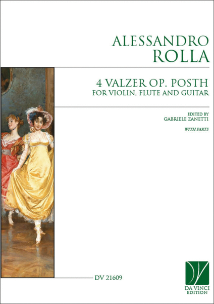 4 Valzer Op. Posth, for Violin, Flute and Guitar