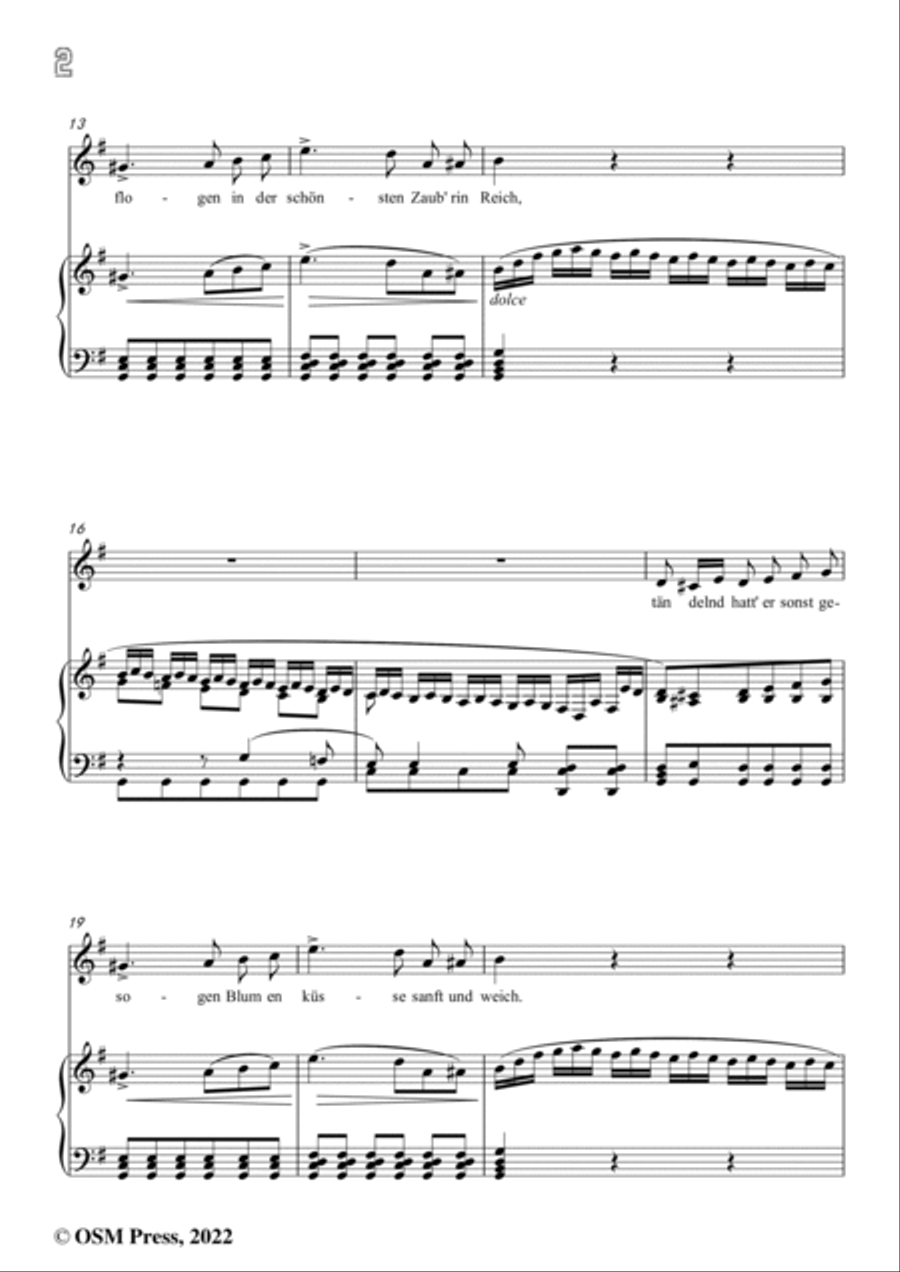 Loewe-Das Zaubernetz,in G Major,for Voice and Piano Voice Solo scores gallery preview page 4