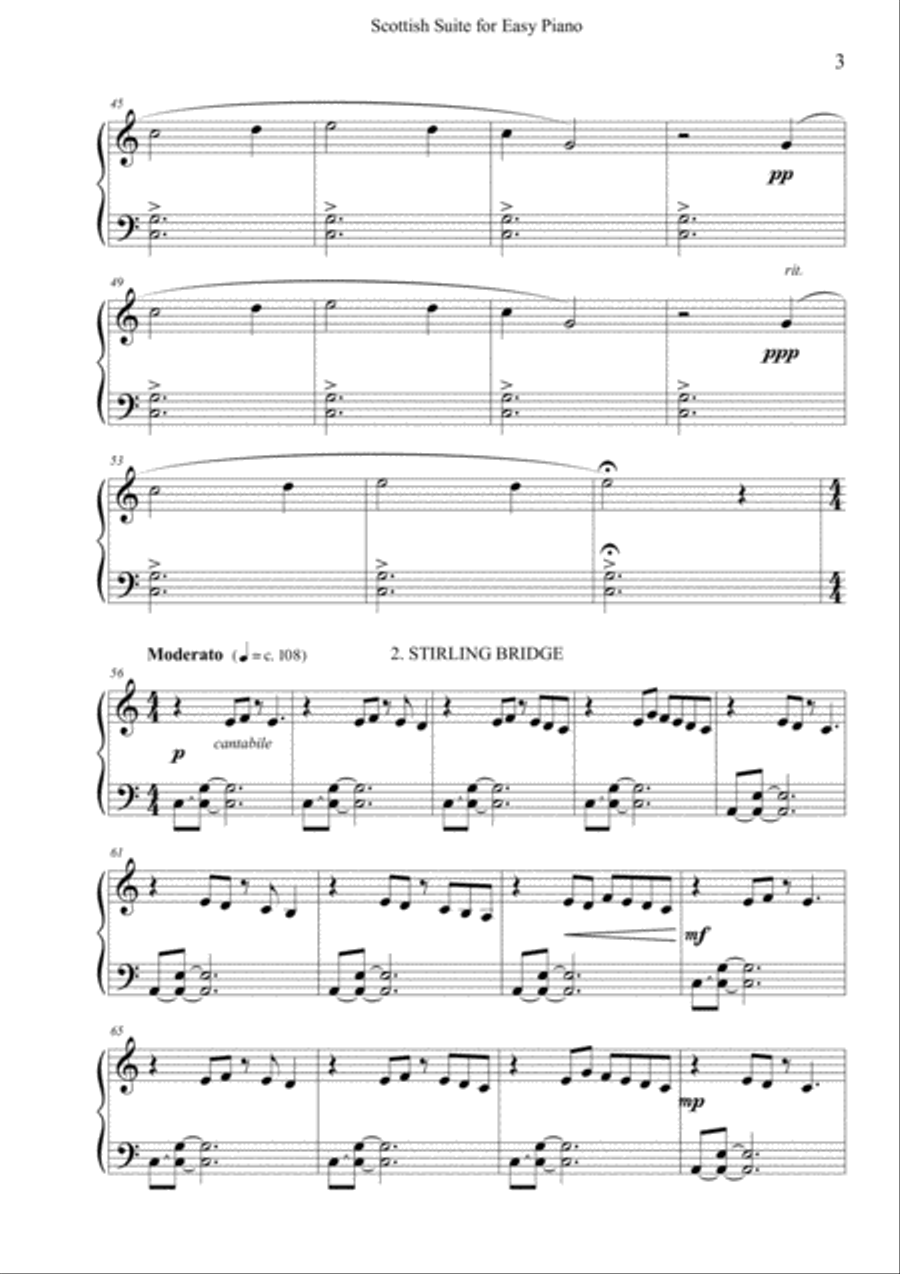 Scottish Suite - For Easy Piano Easy Piano scores gallery preview page 3