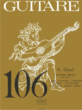 Book cover for 15 Pieces (coll. Guitare No.106) (guitar Solo)