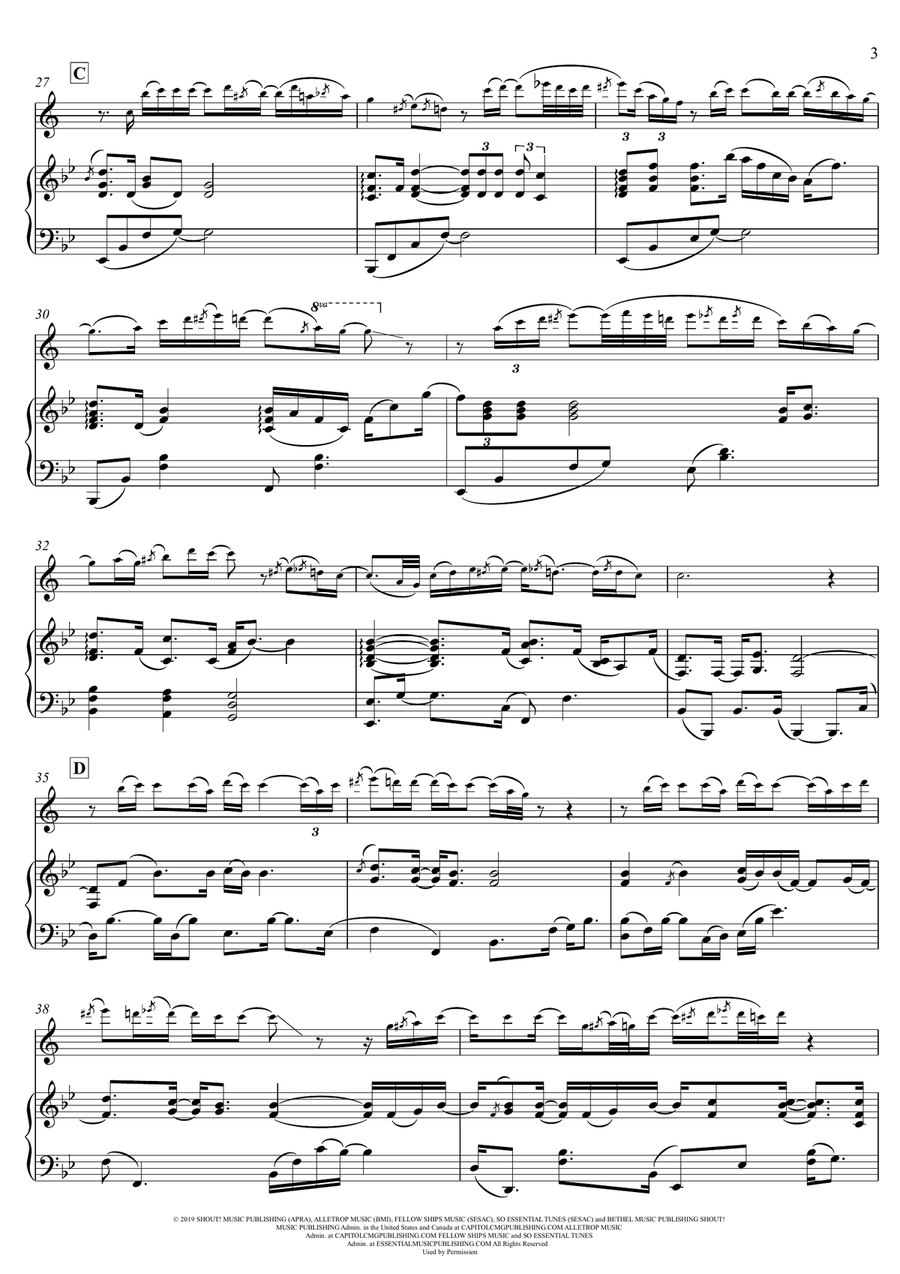 Goodness Of God Goodness Of God Tenor Saxophone scores gallery preview page 3
