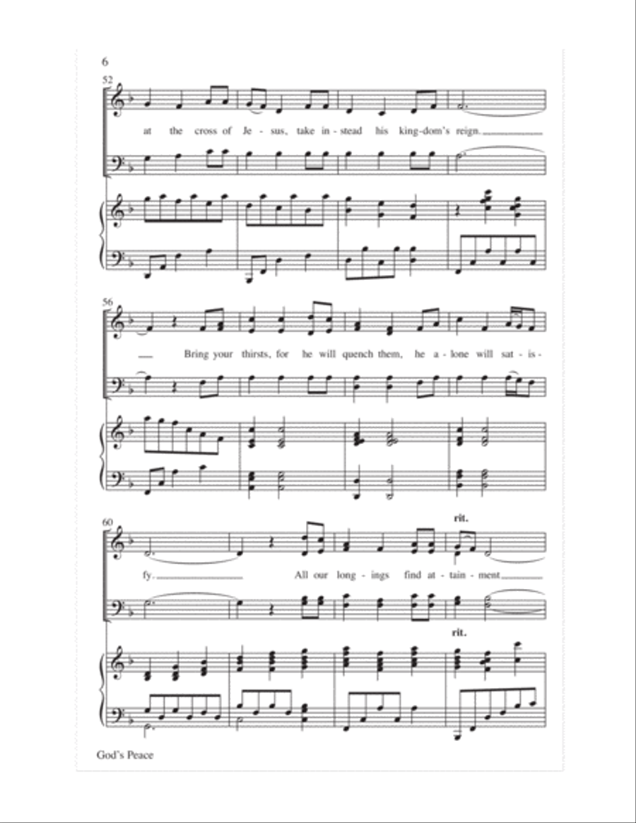 God's Peace 4-Part scores gallery preview page 7