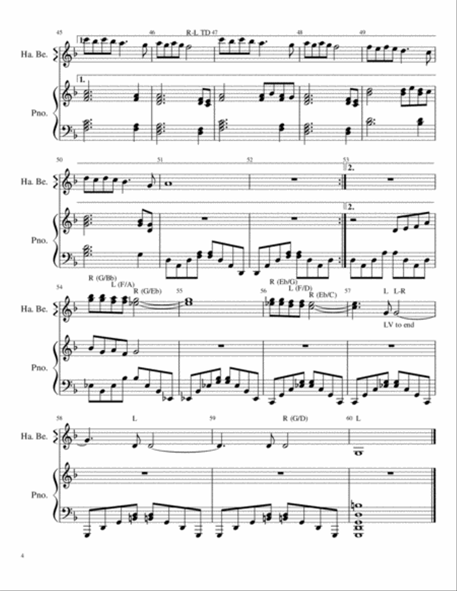 Walking In The Air Handbell Choir scores gallery preview page 4