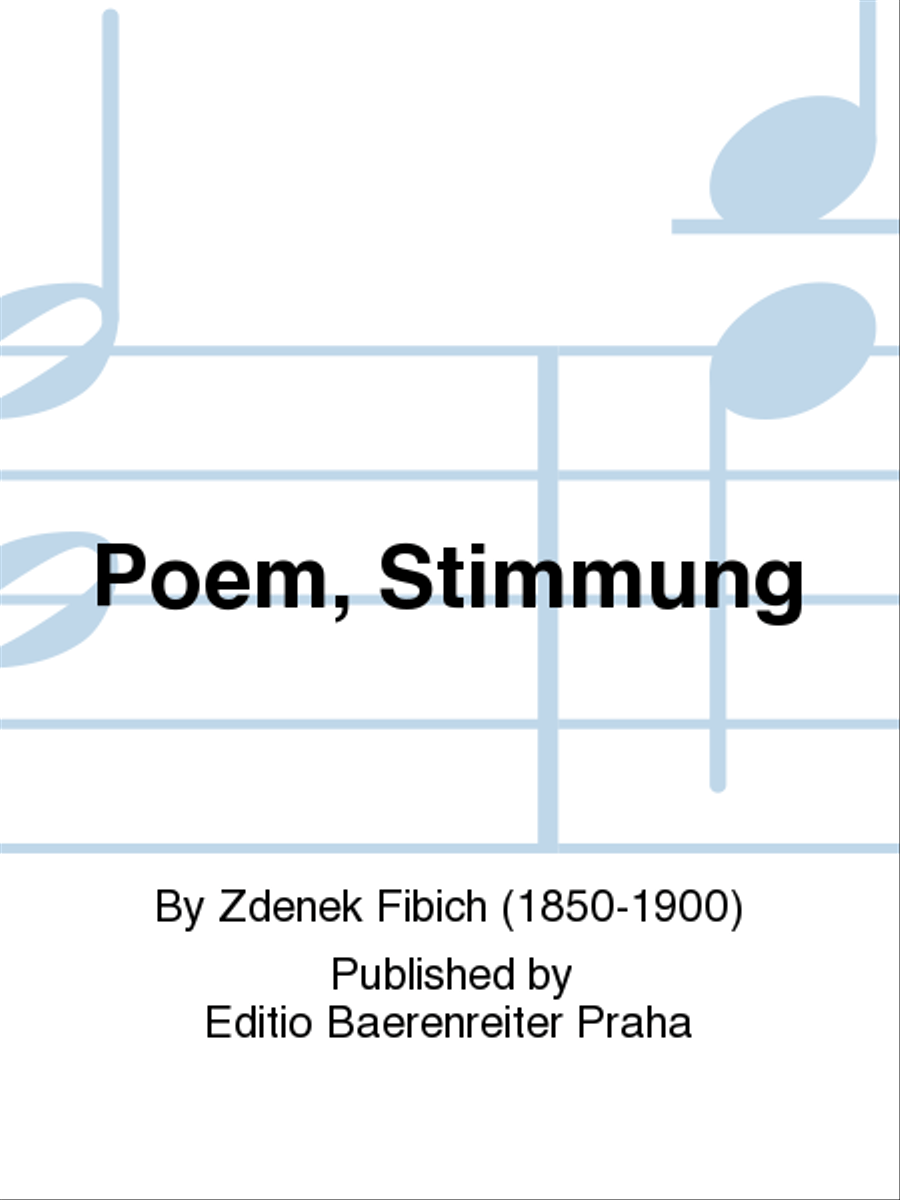 Poem, Stimmung Piano Solo scores gallery preview page 1
