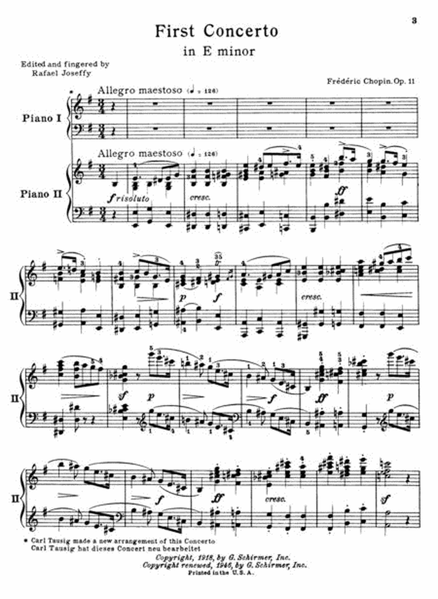 Concerto No. 1 in E Minor, Op. 11
