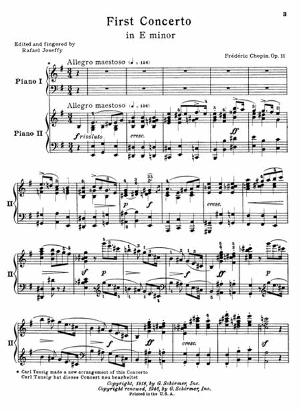 Concerto No. 1 in E Minor, Op. 11