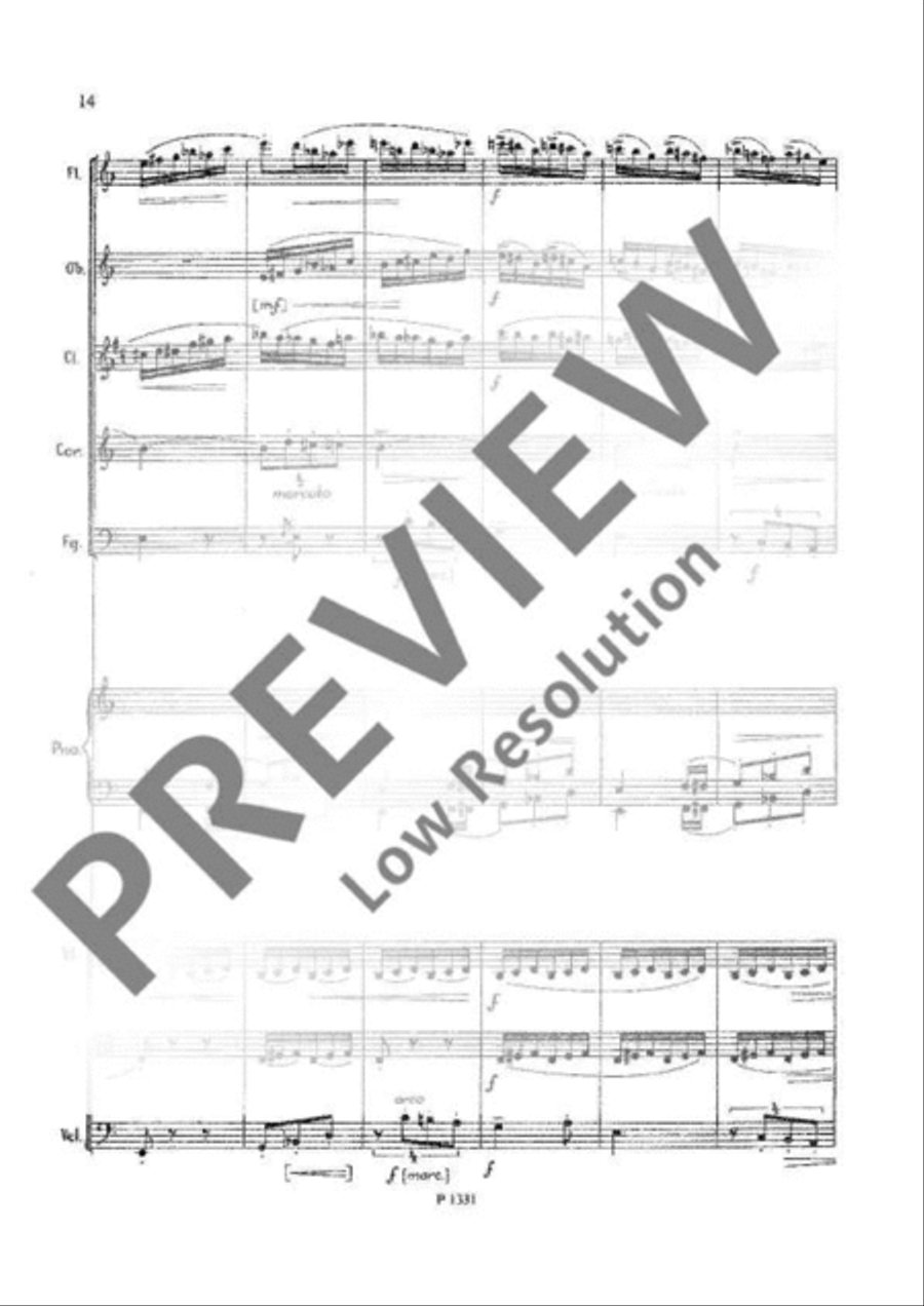 Nonet Piano scores gallery preview page 15