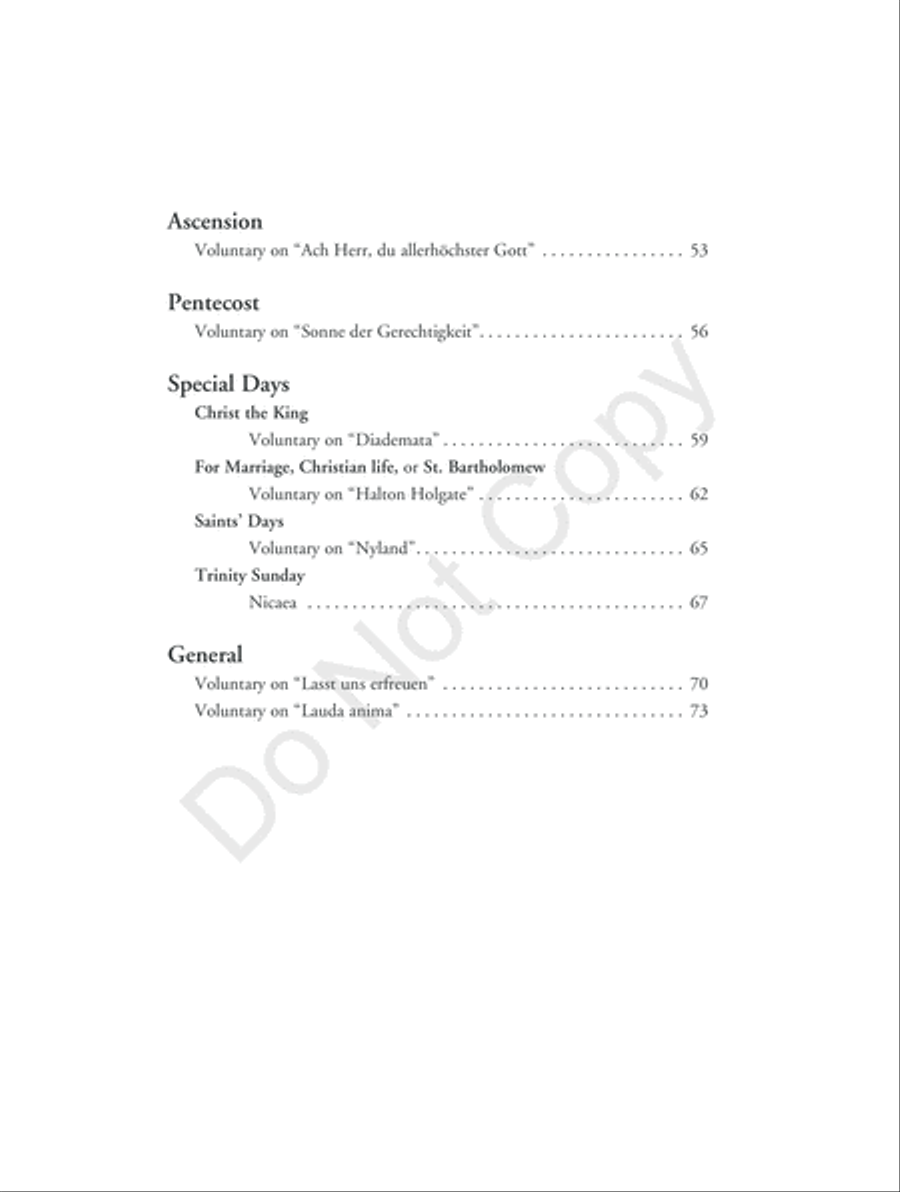 Organ Works for the Church Year Organ scores gallery preview page 5