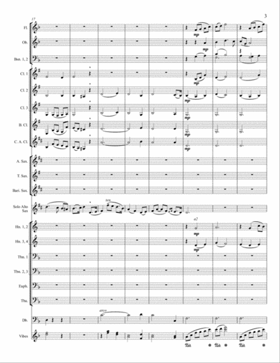 The Last Rose of Summer Concert Band scores gallery preview page 4