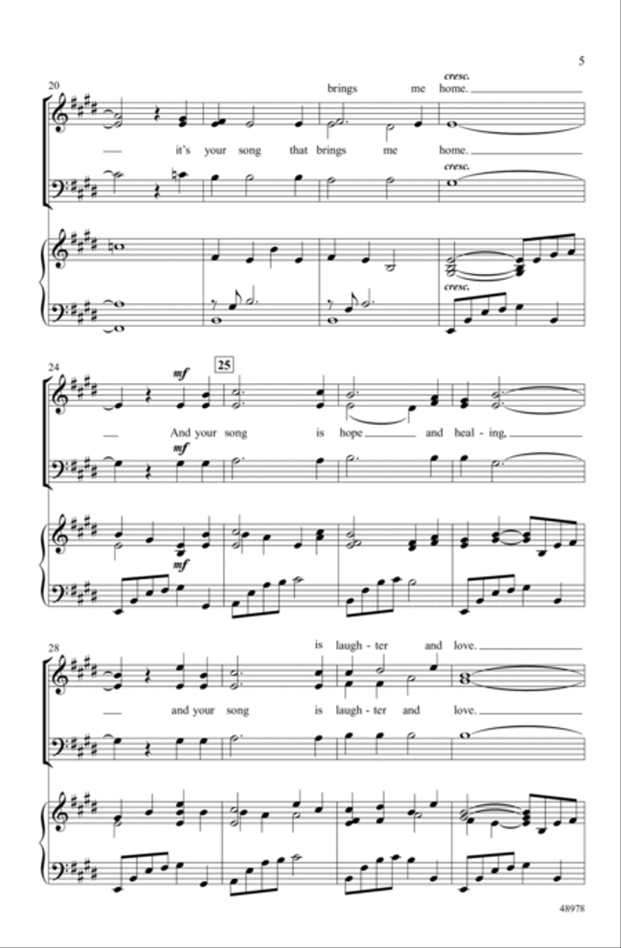 Your Song Choir scores gallery preview page 3