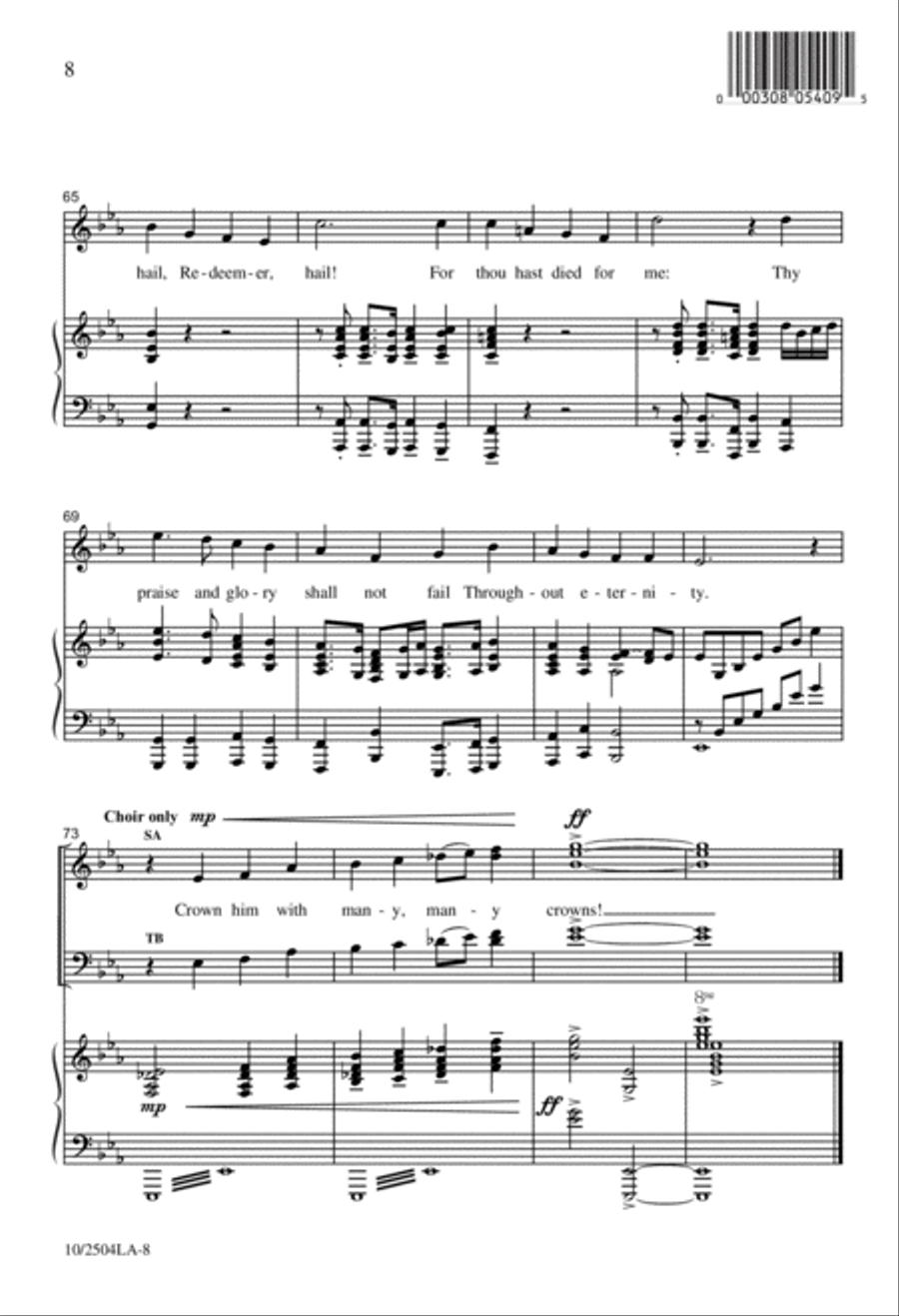 Crown Him Crown Him 4-Part scores gallery preview page 8