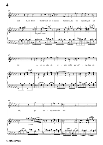 Schubert-Die Taubenpost,in G flat Major,for Voice&Piano image number null