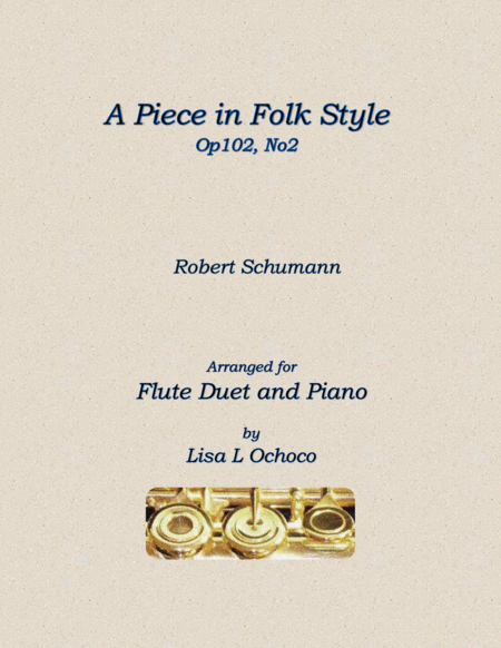 A Piece in Folk Style for Flute Duet and Piano image number null