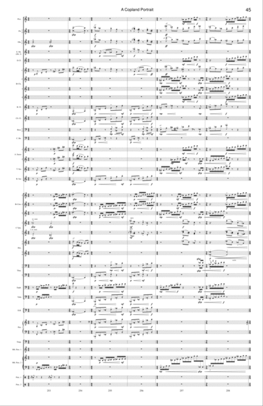 A Copland Portrait Concert Band scores gallery preview page 17