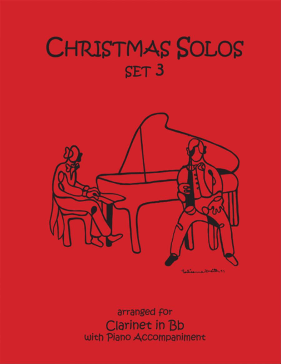 Christmas Solos for Clarinet & Piano Set 3 Clarinet Solo scores gallery preview page 1