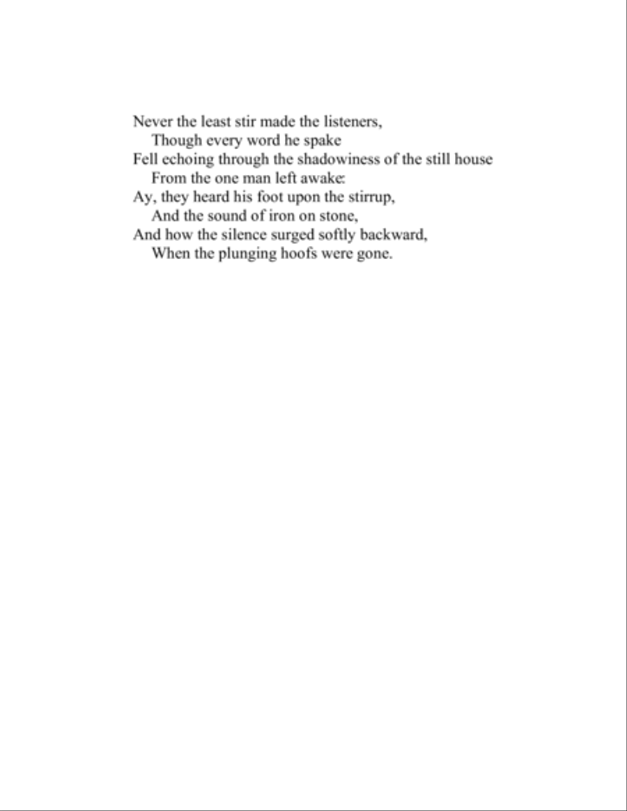 The Listeners - An Original Song Setting of Walter de la Mare's Poetry for VOICE and GUITAR: Key Bm Guitar scores gallery preview page 4