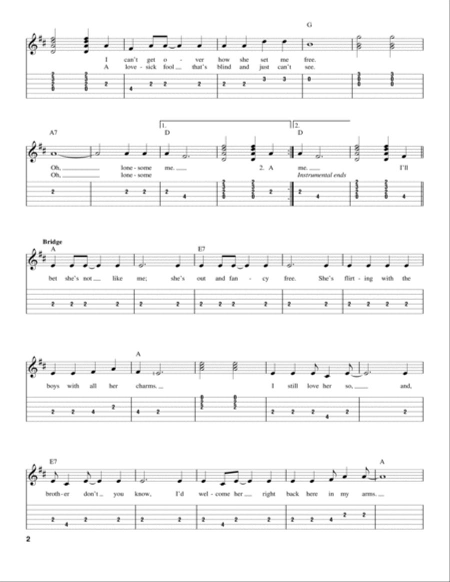 Lonesome Me, Oh Electric Guitar scores gallery preview page 2