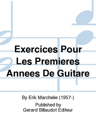 Book cover for Exercices Pour Les Premieres Annees De Guitare