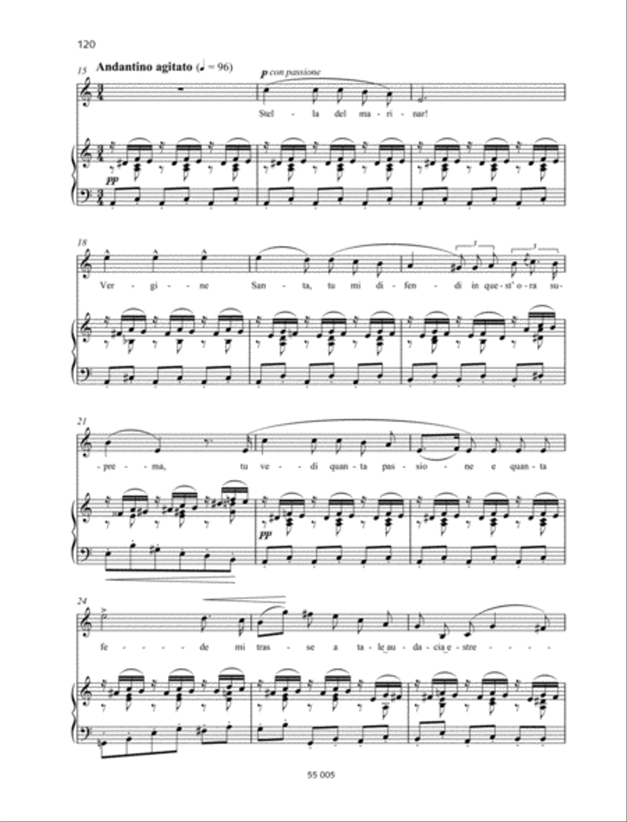 Ho il cor... Stella del miranar! Mezzo-Soprano Voice scores gallery preview page 2