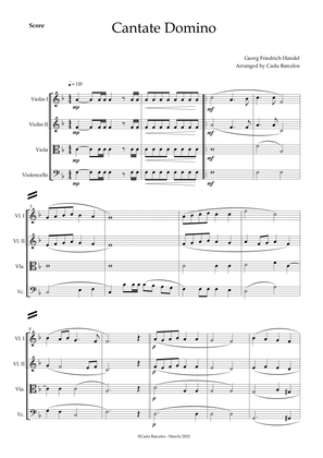 Cantate Domino - Handel (Strings Quartet)