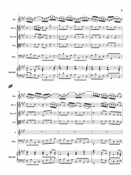 ALTO ARIA Saget, saget mir geschwinde BWV 249 (for Alto, Oboe d'amore, Strings & Continuo) image number null