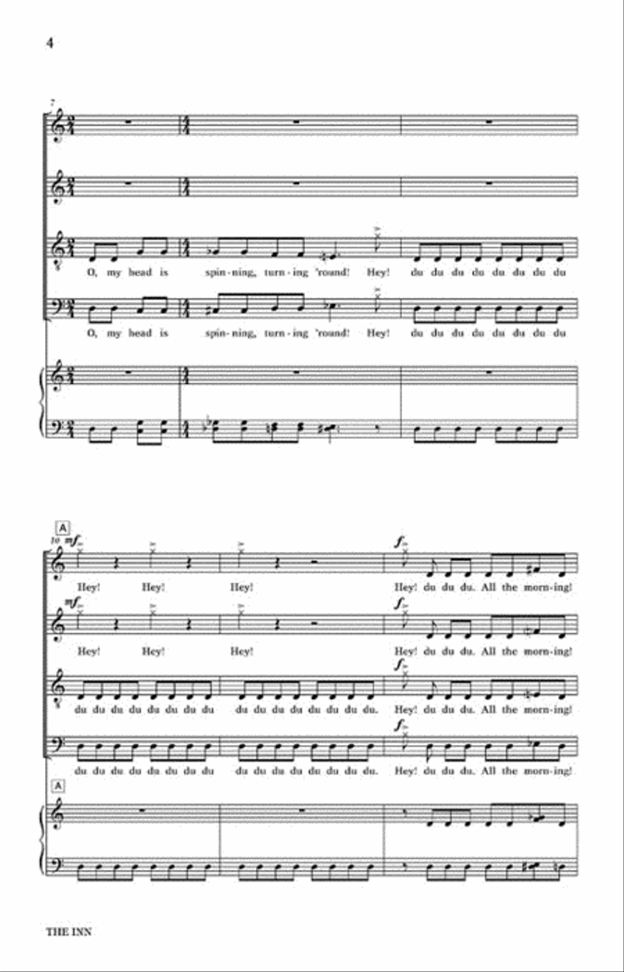 The Inn - A Ballad on Lithuanian Folksongs Divisi scores gallery preview page 3