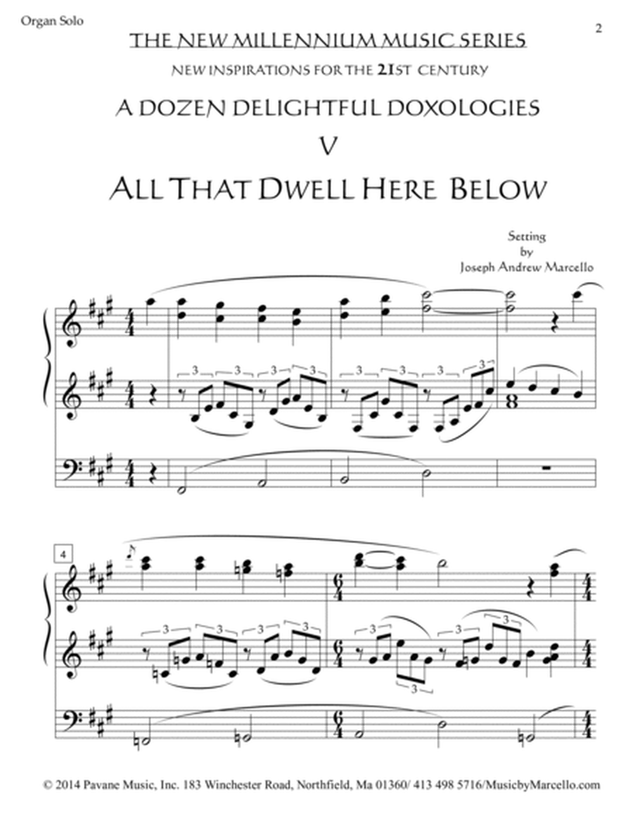 Delightful Doxology V - All That Dwell Beneath the Skies - Organ (A) image number null