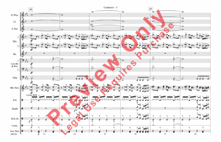 Ghostbusters by Ray Parker Jr. Marching Band - Sheet Music