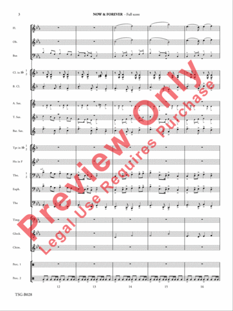 Now & Forever Now & Forever Concert Band scores gallery preview page 4