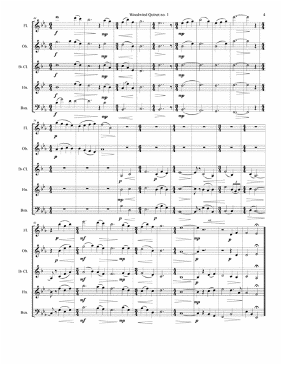 Woodwind Quintet no. 1 in Eb Major - LeGrand